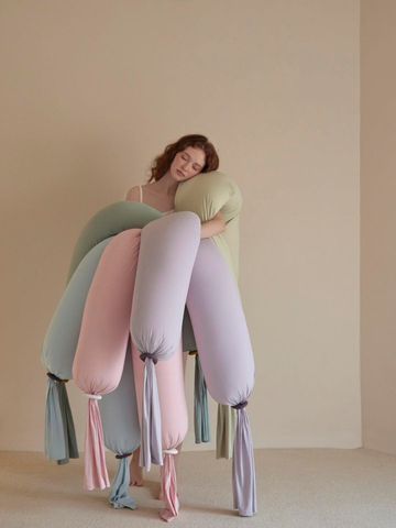 Gối Ôm BOBO Đa Năng 5 Trong 1 - Gối Ngủ, Gối Tựa Lưng, Gối Yoga - Chất Liệu EPS Êm Ái Cho Mẹ Và Bé