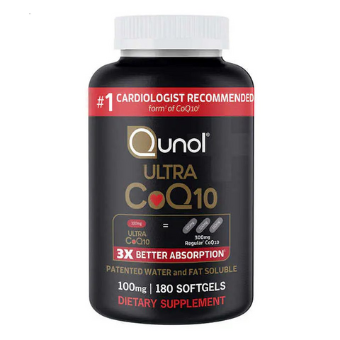 Viên uống bổ trợ tim mạch Qunol Ultra CoQ10 100mg Hộp 180 viên - Hỗ trợ sức khỏe tim mạch và tăng cường năng lượng hiệu quả