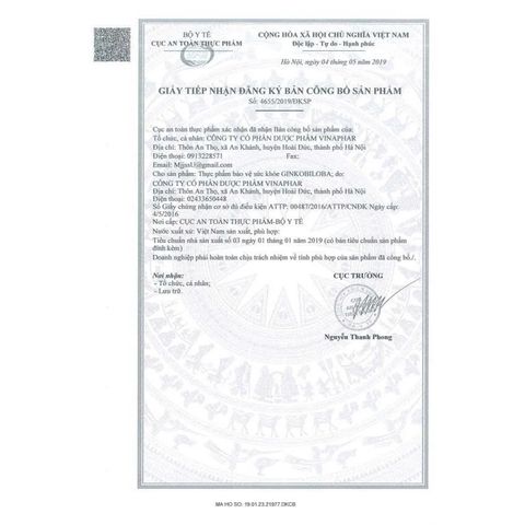 Viên Uống GINKOBILOBA Cao Bạch Quả & Đinh Lăng - Hỗ Trợ Giấc Ngủ, Giảm Đau Đầu - Hộp 60 Viên Nang Mềm