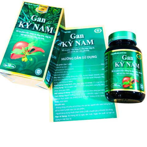 Viên Uống Gan Kỳ Nam - Hỗ Trợ Giảm Vàng Da, Ăn Kém, Và Mệt Mỏi - Bổ Gan Tự Nhiên 30 Viên Siêu Hiệu Quả