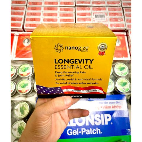 Dầu Trường Thọ Longevity Essential Oil 21ml - Dầu xoa bóp giảm đau đầu, đau khớp, hỗ trợ thư giãn, tiện dụng mang theo mọi nơi