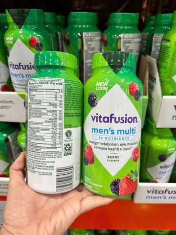 Kẹo vitamin dành cho nam Vitafusion Men's Multivitamin 220 viên của Mỹ