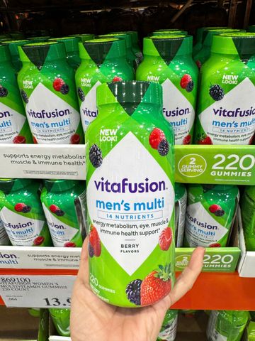 Kẹo vitamin dành cho nam Vitafusion Men's Multivitamin 220 viên của Mỹ