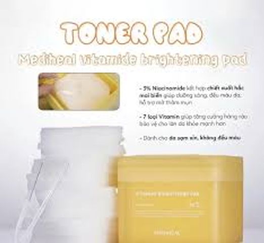 Bộ 100 Miếng Tẩy Da Chết Toner Pad Mediheal Ampoule - Giúp Dưỡng Ẩm và Làm Sáng Da, Phù Hợp Mọi Loại Da
