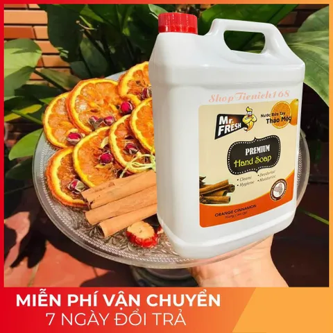 Nước Rửa Tay Sát Khuẩn Mr Fresh Hàn Quốc 5L - Giữ Sạch, Thơm Mát, Phù Hợp Cho Gia Đình, Bệnh Viện, Nhà Hàng