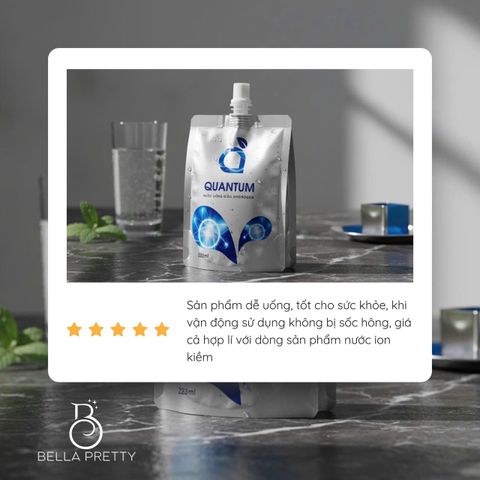 10 Túi Quantum Hydrogen - Nước Uống Lượng Tử Ion Kiềm Giúp Cân Bằng Axit, Chống Oxi Hóa