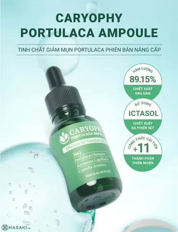 Serum Giảm Mụn Mờ Thâm Caryophy 30ml - Giúp Se Lỗ Chân Lông, Dưỡng Ẩm Da, An Toàn Cho Da Nhạy Cảm