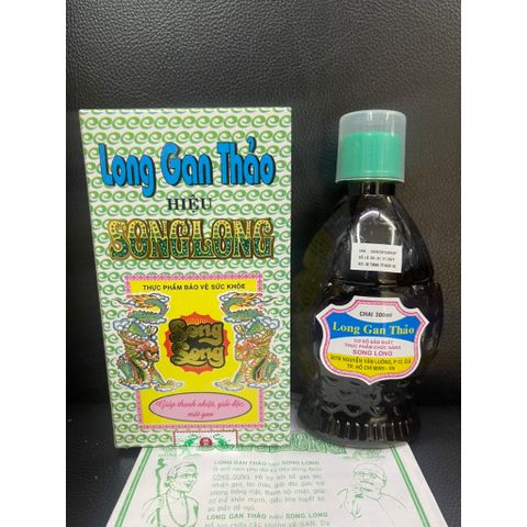 Long Gan Thảo Song Long 300ML - Thực Phẩm Chức Năng Hỗ Trợ Sức Khỏe Gan, Nhuận Gan, Thông Mật, Lợi Tiểu, Giảm Dị Ứng