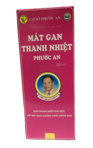 Siro Mát Gan Giải Độc Phước An 280ml - Thực Phẩm Chức Năng Hỗ Trợ Tăng Cường Chức Năng Gan, Thanh Nhiệt, Giải Độc Hiệu Quả