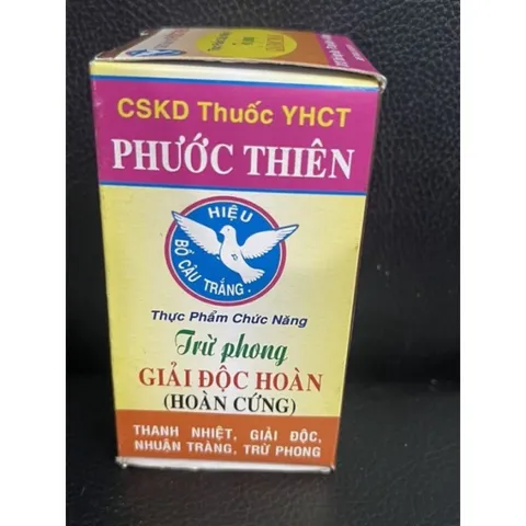 Trừ Phong Giải Độc Hoàn Phước Thiên - Hộp 6 Gói Hỗ Trợ Sức Khỏe Gan, Giải Độc, Tăng Cường Miễn Dịch, Thanh Nhiệt