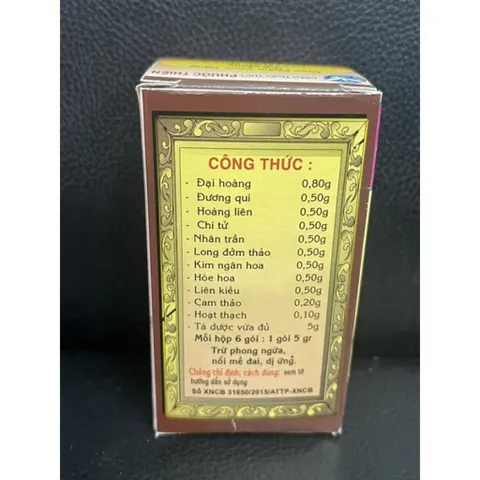Trừ Phong Giải Độc Hoàn Phước Thiên - Hộp 6 Gói Hỗ Trợ Sức Khỏe Gan, Giải Độc, Tăng Cường Miễn Dịch, Thanh Nhiệt
