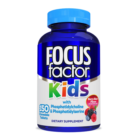 Nước Uống Bổ Não Focus Factor Kids DHA + Vitamin - Tăng Cường Trí Nhớ & Tập Trung Cho Trẻ (150 Viên) - Sản Phẩm Úc