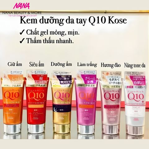 Kem Dưỡng Da Tay Kose Coen Rich Q10 80g - Kem Dưỡng Ẩm Sâu, Làm Sáng Da Từ Nhật Bản - Đặc Biệt Cho Da Tay Khô