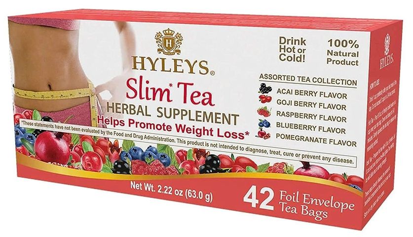 Trà giảm cân Hyley's Slim Tea 42 gói - Hỗ trợ giảm cân tự nhiên từ Mỹ, tăng cường năng lượng và cải thiện sức khỏe.