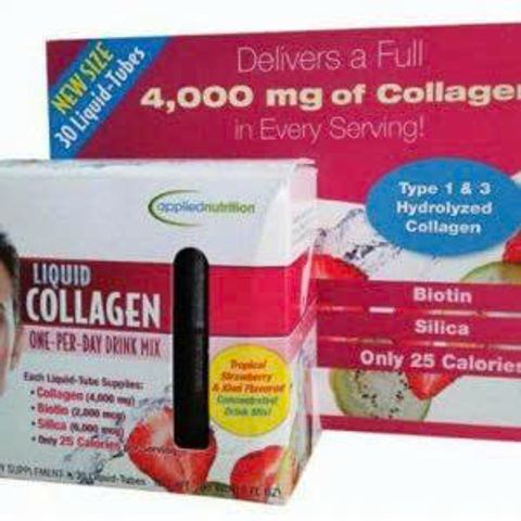 Nước Uống Liquid Collagen Applied Nutrition 30 Ống - Giải Pháp Dinh Dưỡng Tăng Cường Da, Tóc, Móng Khỏe Mạnh Từ Mỹ