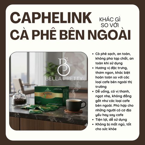 Caphelink New - Cà Phê Tăng Đề Kháng, Hương Vị Thơm Ngon, Hỗ Trợ Sức Khỏe & Làm Đẹp Từ Thiên Nhiên