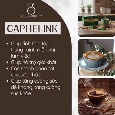 Caphelink New - Cà Phê Tăng Đề Kháng, Hương Vị Thơm Ngon, Hỗ Trợ Sức Khỏe & Làm Đẹp Từ Thiên Nhiên