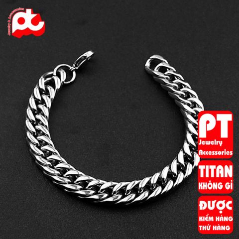 Lắc Tay Nam Titan Cao Cấp Thời Trang - Phụ Kiện Đẳng Cấp, Bền Bỉ, Không Gỉ, Dành Cho Phái Mạnh, Lựa Chọn Hoàn Hảo Cho Các Dịp Đặc Biệt