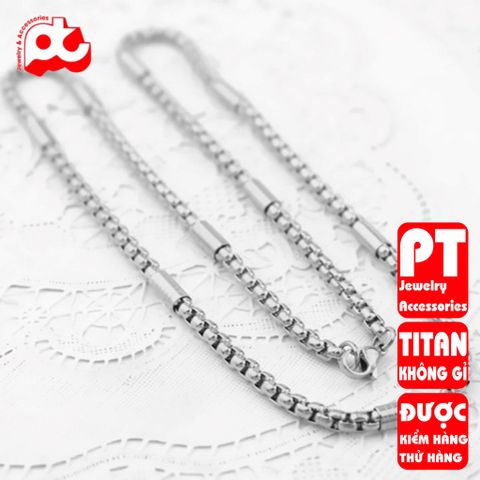 Dây Chuyền Nam Titan Cao Cấp - Phong Cách Mạnh Mẽ Thời Trang Đẳng Cấp, Chống Gỉ, An Toàn Cho Da, Quà Tặng Ý Nghĩa