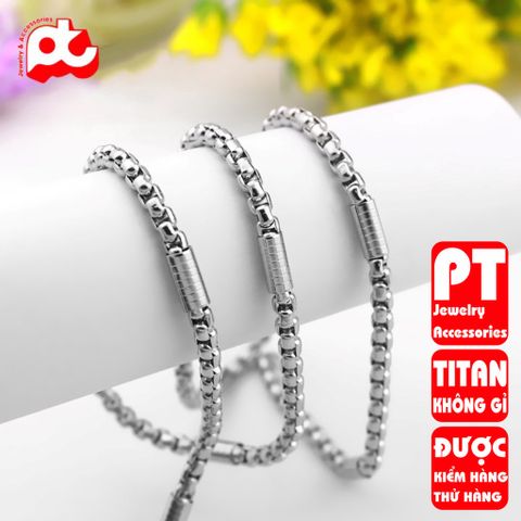 Dây Chuyền Nam Titan Cao Cấp - Phong Cách Mạnh Mẽ Thời Trang Đẳng Cấp, Chống Gỉ, An Toàn Cho Da, Quà Tặng Ý Nghĩa