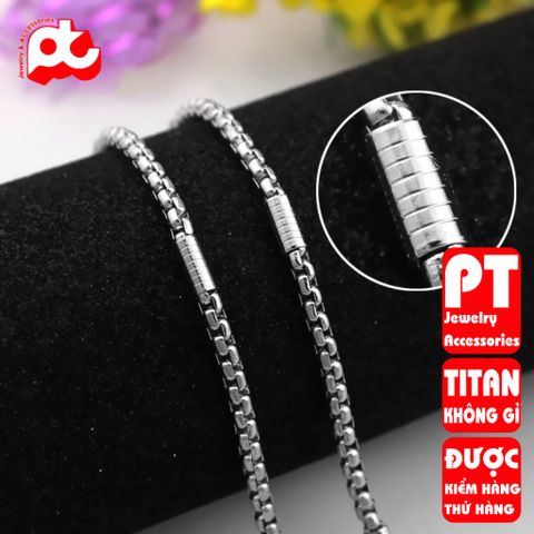 Dây Chuyền Nam Titan Cao Cấp - Phong Cách Mạnh Mẽ Thời Trang Đẳng Cấp, Chống Gỉ, An Toàn Cho Da, Quà Tặng Ý Nghĩa