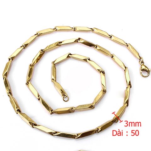 Dây Chuyền Titan Nam Cao Cấp - Dây Chuyền Thời Trang Sang Trọng, An Toàn cho Da, Phong Cách Mạnh Mẽ và Đẳng Cấp 3mm PTDCNA31
