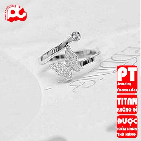 Nhẫn Nữ Titan Cao Cấp - Thiết Kế Thanh Lịch, Không Gỉ, Phụ Kiện Thời Trang Sang Trọng, Đa Dạng Màu Sắc và Kích Thước