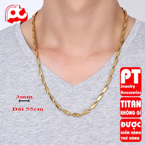 Dây Chuyền Nam Titan Cao Cấp Hỏa Tiễn - Thiết Kế Đẳng Cấp, Chống Oxy Hóa và Trầy Xước - Phụ Kiện Thời Trang Nam Mạnh Mẽ