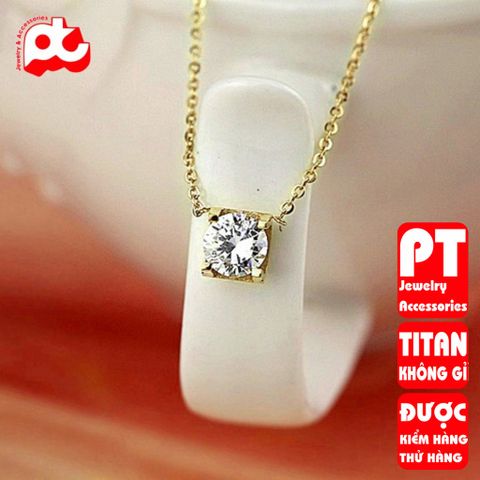Dây Chuyền Nữ Titan Cao Cấp Sang Trọng - Phụ Kiện Thời Trang An Toàn Cho Da, Thiết Kế Tinh Tế, Chống Oxy Hóa, Nhiều Màu Sắc