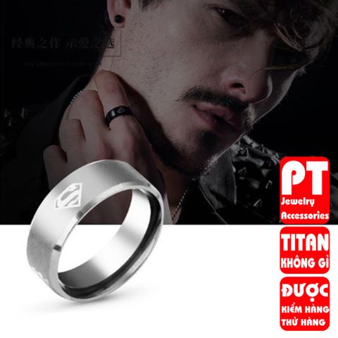 Nhẫn Nam Titan Cao Cấp - Đẳng Cấp Thời Trang Mạnh Mẽ, Chống Gỉ, An Toàn Cho Da, Quà Tặng Ý Nghĩa Cho Đấng Mày Râu
