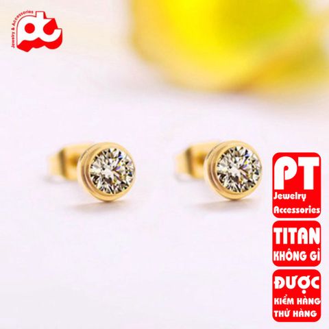 Bông Tai Nữ Titan Cao Cấp - Thanh Lịch, Sang Trọng, Không Gỉ - Phụ Kiện Thời Trang Nữ Đẹp, Quà Tặng Ý Nghĩa