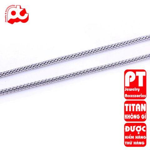 Dây Chuyền Nam Titan Cao Cấp 2mm - Sang Trọng, Không Gỉ, Phong Cách Nam Tính, Quà Tặng Ý Nghĩa cho Đấng Mày Râu