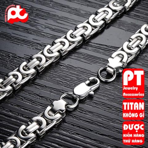 Dây Chuyền Nam Titan Cao Cấp - Sang Trọng, Chống Gỉ, Phong Cách Đẳng Cấp, Phụ Kiện Thời Trang Nam 8mm