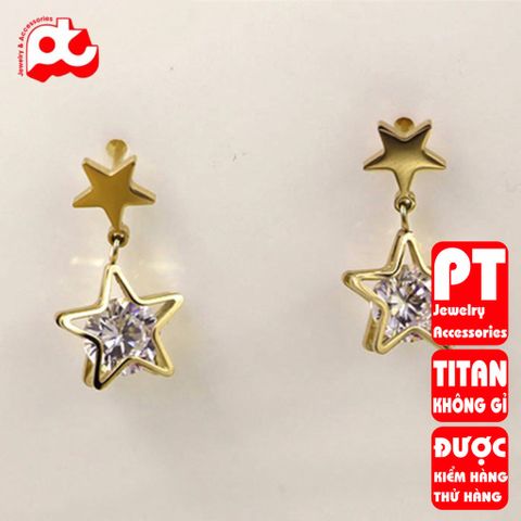 Bông Tai Nam Titan Cao Cấp - Phong Cách Nam Tính, Chống Gỉ, Sang Trọng, Quà Tặng Đặc Biệt - Thiết Kế Hiện Đại, An Toàn Cho Da