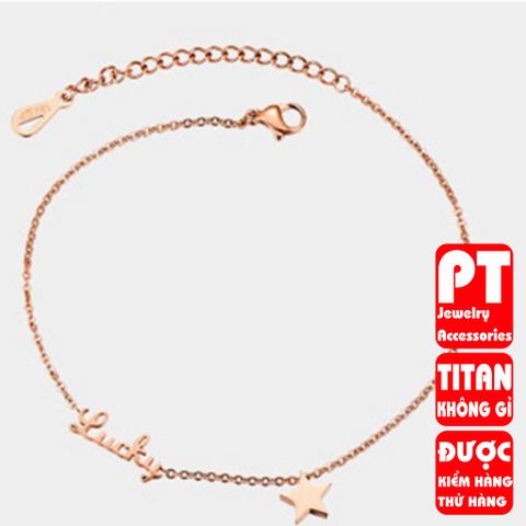 Lắc Chân Nữ Titan Cao Cấp - Phong Cách Thanh Lịch, Chống Gỉ, Nhiều Màu Sắc - Phụ Kiện Thời Trang Dành Cho Nữ