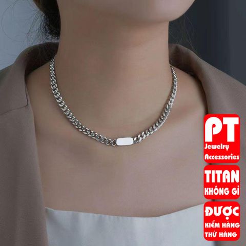 Dây Chuyền Titan Cao Cấp Nam Nữ - Phong Cách Hiphop Đẳng Cấp, Thép Không Gỉ, Chống Trầy Xước, Quà Tặng Ý Nghĩa