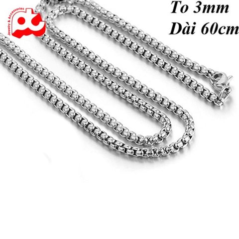 Dây Chuyền Nam Titan Cao Cấp - Đẳng Cấp, Chống Gỉ Sét, Phong Cách Mạnh Mẽ, Thời Trang Nam Tinh Tế, Quà Tặng Ý Nghĩa