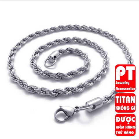 Dây Chuyền Nam Titan Cao Cấp - Thiết Kế Đẳng Cấp, Chống Gỉ và Trầy Xước, Phong Cách Mạnh Mẽ, Quà Tặng Ý Nghĩa Cho Nam Giới