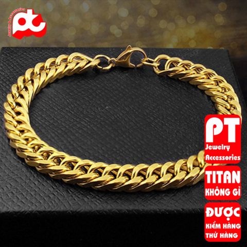 Lắc Tay Nam Titan Cao Cấp - Phong Cách Mạnh Mẽ, Bền Bỉ, Không Gỉ, Phụ Kiện Thời Trang Nam, Quà Tặng Độc Đáo