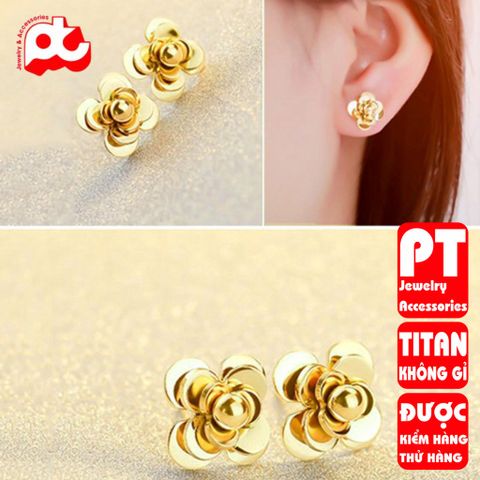 Bông Tai Nữ Titan Cao Cấp - Không Gỉ, Sang Trọng, Phù Hợp Mọi Phong Cách - Quà Tặng Ý Nghĩa Cho Phụ Nữ
