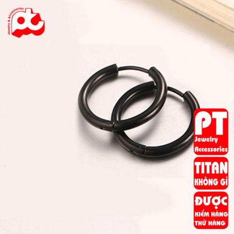 Bông Tai Titan Nam Cao Cấp - Phong Cách Hiện Đại Đẳng Cấp, Chống Gỉ, An Toàn Cho Da, Phụ Kiện Thời Trang Nam tính