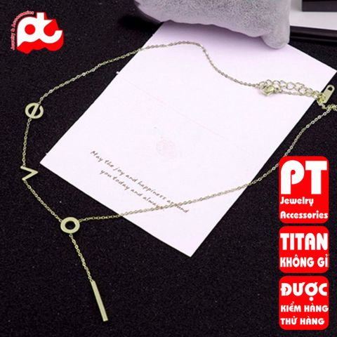 Dây chuyền nữ titan cao cấp thời trang - Thiết kế tinh tế, bền bỉ, chống gỉ, an toàn cho da - Phụ kiện sang trọng cho phái nữ