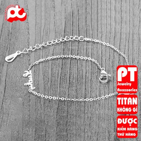 Lắc Chân Nữ Titan Cao Cấp - Phong Cách Thanh Lịch, Bền Bỉ, Không Gỉ, Phụ Kiện Thời Trang Đẹp, Quà Tặng Ý Nghĩa