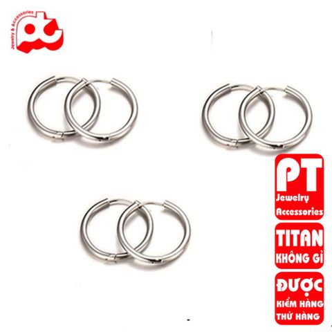 Bông Tai Titan Nam Cao Cấp - Phong Cách Hiện Đại, Chống Gỉ Sét, An Toàn Cho Da - Phụ Kiện Thời Trang Đẳng Cấp
