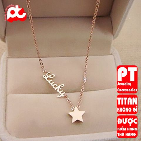 Dây Chuyền Nữ Titan Cao Cấp Sang Trọng - Phụ Kiện Thời Trang Tinh Tế, Đẹp Độc Đáo, Chống Oxy Hóa, An Toàn Cho Da