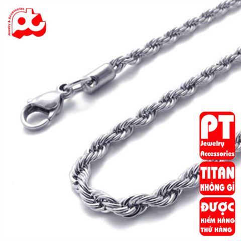 Dây Chuyền Nam Titan Cao Cấp - Phong Cách Mạnh Mẽ, Chống Gỉ và Trầy Xước, Phụ Kiện Thời Trang Nam Đẳng Cấp