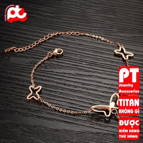 Lắc Chân Nữ Titan Cao Cấp - Chống Gỉ, An Toàn, Thiết Kế Thanh Lịch, Phong Cách Thời Trang Sang Trọng, Món Quà Ý Nghĩa