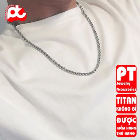 Dây Chuyền Nam Titan Cao Cấp, Thiết Kế Mạnh Mẽ Không Gỉ - Phụ Kiện Thời Trang Nam Đẳng Cấp, An Toàn Cho Da, Quà Tặng Ý Nghĩa
