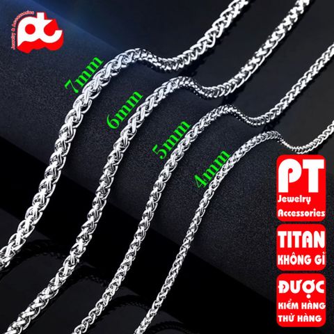 Dây Chuyền Nam Titan Cao Cấp, Thiết Kế Mạnh Mẽ Không Gỉ - Phụ Kiện Thời Trang Nam Đẳng Cấp, An Toàn Cho Da, Quà Tặng Ý Nghĩa