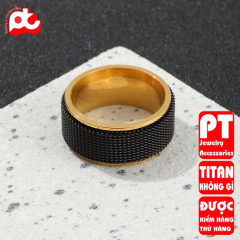 Nhẫn Titan Cao Cấp Nam Nữ - Thiết Kế Đẳng Cấp, Chống Gỉ, An Toàn cho Da - Phụ Kiện Thời Trang Hiphop Unisex